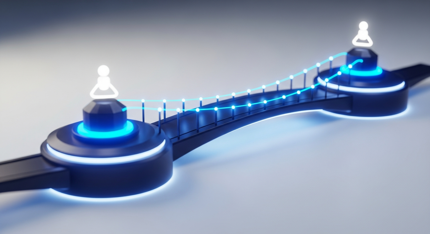 Digital network connecting businesses and customers